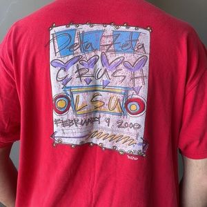 Vintage Delta Zeta DZ LSU Crush Week 2000 Sorority Shirt Unisex y2k